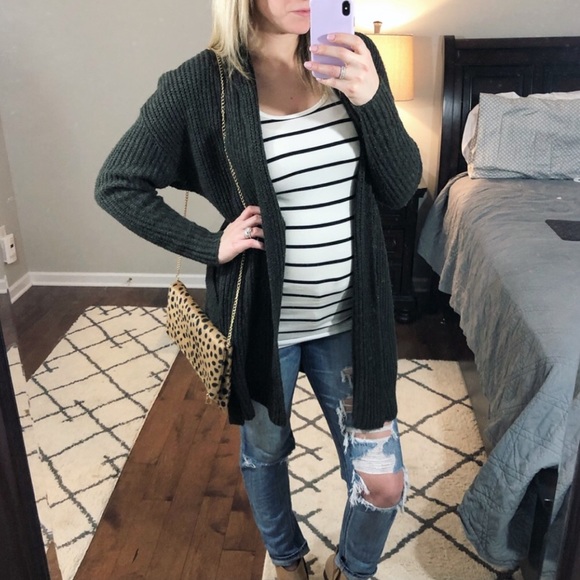 Urban Outfitters Sweaters - Urban Outfitters Forest Green Sweater Cardigan